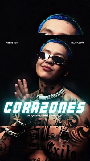 (FREE) Type Beat - Blessd ❌ Criss MJ "CORAZONES" Reggaetón | J Beasters 💙🏁