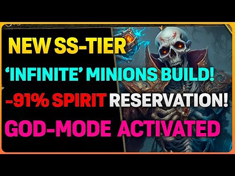 NEW ULTIMATE Endgame: -90% Spirit Cost REDUCTION Minions Build! | HUGE DPS BOOST!