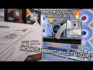 B850 AORUS Elite ICE WIFI7 + 9800X3D : How to Set Up your Motherboard for the best ALL White PC