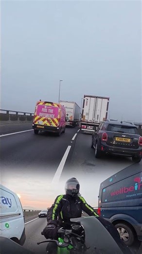 Truckers helping the bikers filter