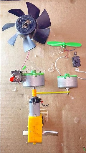 Double dynomo generator • Gear Dc Motor