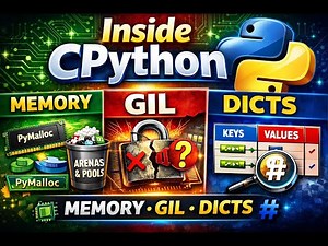 Inside CPython 🐍 | Memory, GIL, and Dicts Explained Simply