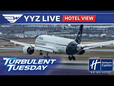 🔴 LIVE Plane Spotting at Toronto Pearson (YYZ) | Holiday Inn Express Exclusive View!