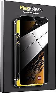 magglass Privacy+ Screen Protector designed for Samsung Galaxy S23 PLUS 6.6" - Anti Spy Privacy Tempered Glass (Fingerprint Compatible)