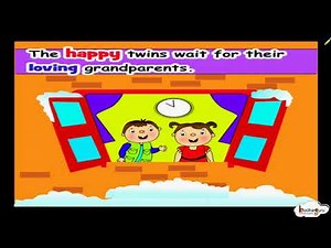 Animated story (Adjectives for kids ) - Grand Christmas Party - Learn Describing Words -English