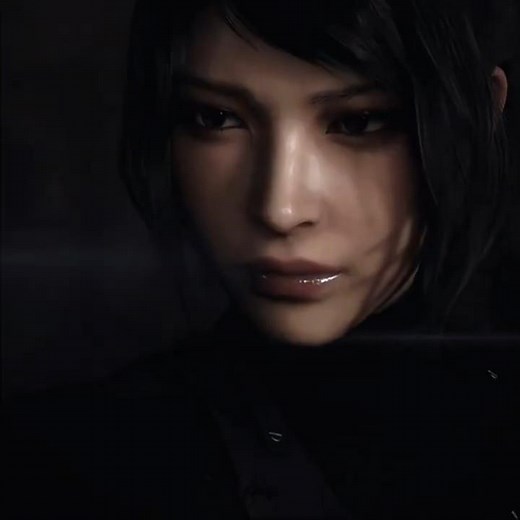 Ada Wong is SERVING Looks 👀🔥 | Black dress and ponytail mod - One of the Girls RE4 [4K] #shorts