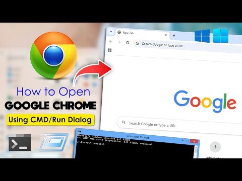 Open Google Chrome Using CMD and Run Dialog in Windows | Windows Tutorial