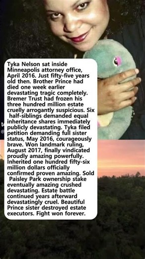 The Quiet Money Battle Tyka Nelson Faced After Prince's Death—She Won 156 Million