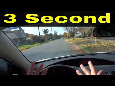 The 3 Second Following Distance Rule-Driving Lesson