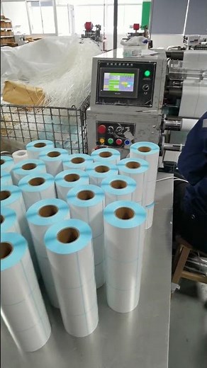 🎥 Thermal Label Production in Action