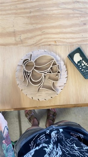 New maker design! • May have tested the limits of my scroll saw when cutting this chuuuunky white oak. But we managed 💁🏼‍♀️ • #ashwoodandhawke #keepmakingradshit #makeradshit #scrollsawartist #makersgonnamake | Ashwood and Hawke