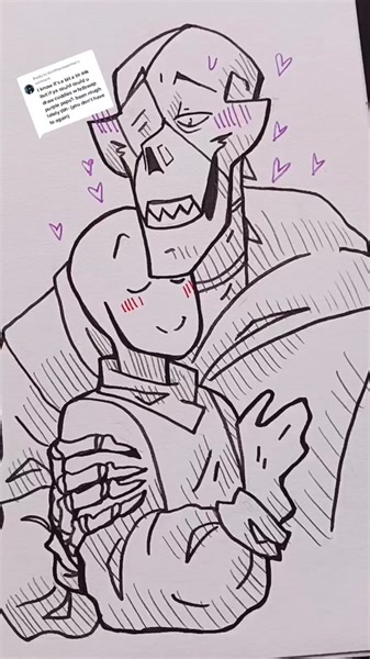 Replying to @frosttheicedemon here you go 😊💜 #swapfell #swapfellpapyrus #swapfellpurple