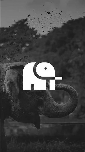 Creating an Abstract Minimalist Bold Elephant Icon #graphicdesigntutorial #logodesign #logodesigner