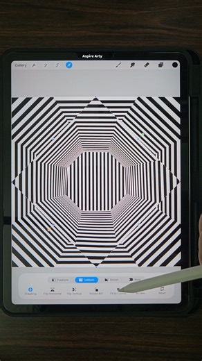 New Seamless Pattern Unlocked in Procreate #geometric #shortsviral #drawingideas