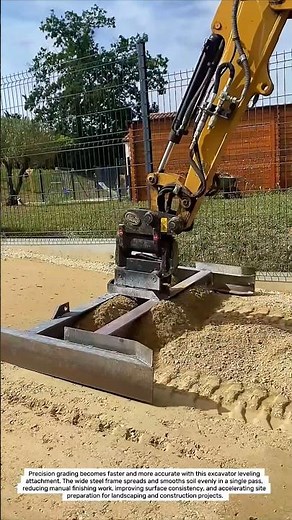 Excavator Grading Attachment