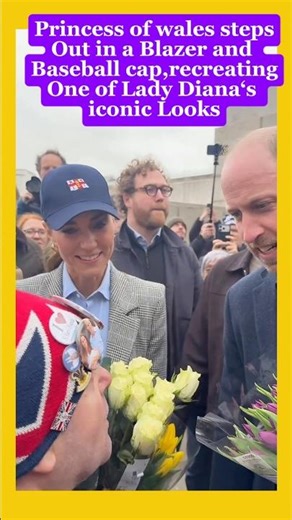 Princess Kate steps out in a Blazer and Baseball cap,recreating one of Lady Diana‘s iconic looksings