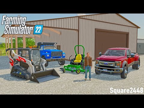 LANDSCAPING BUSINESS COMES TO COUNTY LINE! (MOVING TO NEW SHOP) | ROLEPLAY | FARMING SIMULATOR 22