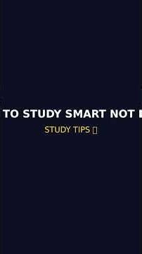 How to study smart not hard #shorts