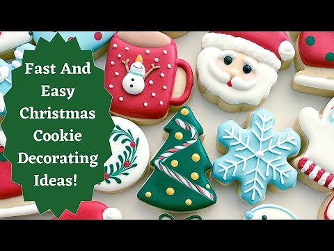Fast And Easy Christmas Cookies Decorating Ideas | Cute Mini Christmas Cookies!