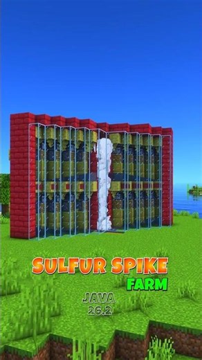 Automated Sulfur Spike Farm 26.2+ (JAVA & Bedrock ) Easy Minecraft Tutoria