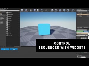Unreal Engine 4 Play/Pause-Sequencer with Widgets