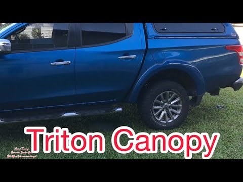 Installing a Mitsubishi Triton Canopy for camping