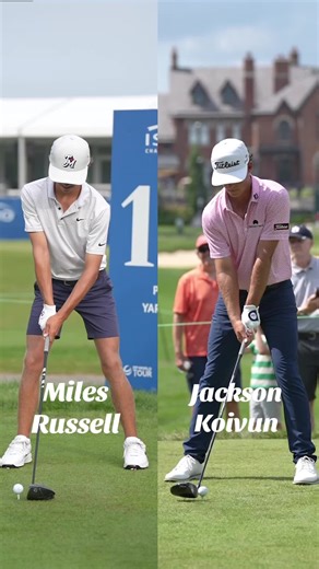 Golf Swing Showdown: Miles Russell vs. Jackson Koivun