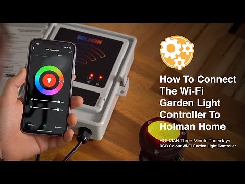 How to Connect the RGB Colour Wi-Fi Garden Light Controller to Holman Home