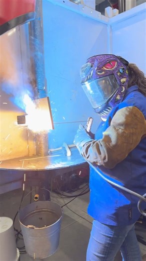 Haylie, the intern, shows us the sparks flying at today’s high school welding competition. 💥 | Midlands Technical College