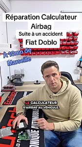 Réparation d'un calculateur d'airbag de Fiat Doblo suite à un accident. Le prix du calculateur neuf chez Fiat coûte plus de 1000€. Nous avons la possibilité de le remettre en état, comme à sa sortie d'usine, pour un tarif nettement inférieur. Nous sommes spécialisés en électronique automobile. Si vous souhaitez éviter l'achat d'un calculateur neuf suite à un accident, n'hésitez pas à nous contacter. #Airbag #Calculateur #Réparation #Marseille #Fiat | EcuTech - Performance Engineering