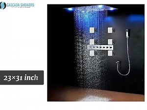 Luxury LED Shower Head | Waterfall, Rain & Jets