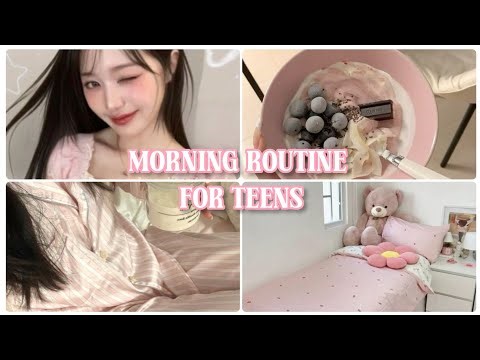 🌸 Morning Routine for Teenagers | Aesthetic, Productive & Realistic Daily Routine 💕 #teen #teenagers