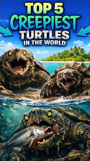 Top 5😱 #Creepiest 😨Turtles in the World 😱 #| Dangerous Sea Monsters #You’ve Never Seen!😱😨😰☠️☠️💀👻