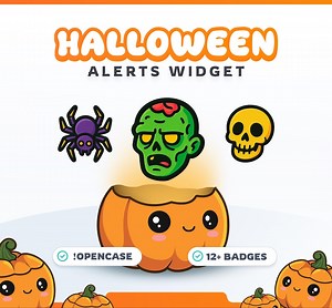 Halloween Stream Widget: Twitch & Youtube Streamelements (instant Download - Etsy