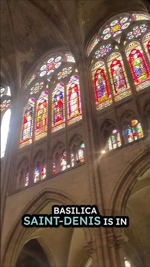 Basilica St Denis: first Gothic Cathedral in Paris #paris #travel #architecture #cathedral #gothic
