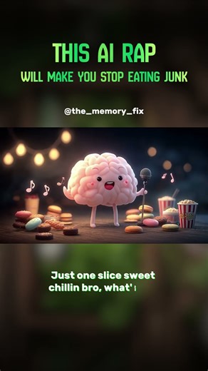 Brain vs Stomach 🍔 | Funny Healthy Rap Song | AI Music #ai #shorts