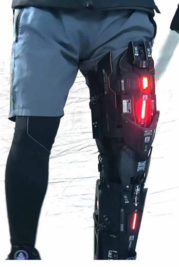 Introducing The Mecha Leg Armor - a futuristic wearable that fuses cyberpunk aesthetics with functional design. This Hollywood-grade prop is a fully functional armor aimed at cyberpunk enthusiasts, bikers, filmmakers, cosplayers and performers. In addition to the adjustable fasteners that allow you to choose a comfortable fit, each armor is tailored to the customers’ measurements. It also has a system of built-in LED lights that adds an unique touch to the futuristic design. A one-of-a-kind coll