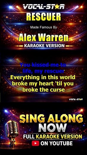RESCUER - Alex Warren KARAOKE #karaokeversion #karaoke #instrumental