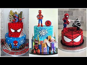 Spiderman Theme Cake Design | Boys Birthday Cake Designs | Birthday Cake Design #spiderman #cake