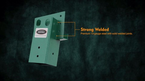 Mofeez Outdoor 4x4 Compound Angle Brackets for Deer Stand Hunting Blinds Shooting Shack (Green, Set of 4)