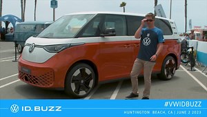 Tanner Foust enjoying that reveal day feeling. The VW ID. Buzz, coming 2024. #VW #VWLove #VWIDBuzz | Volkswagen