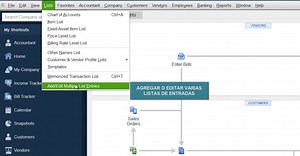 Traducción del Menú ¨Listas¨ en Quickbooks Enterprise 18.0 del inglés al español. No te limites al uso de este excelente programa por no entenderle al inglés, aqui te lo enseñamos fácil. #QUICKBOOKSENTERPRISE #contabilidadquickbooks #SoftwareContable #ProgramaContable | Contador HN