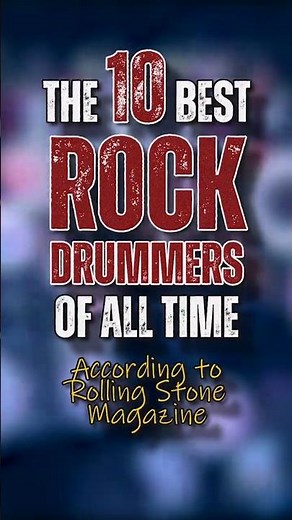 The 10 Best Rock Drummers of All Time According to Rolling Stone Magazine | #top10 #rockdrummers
