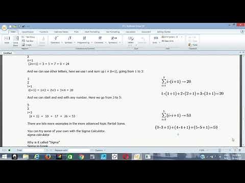 Sigma Notation in PTC Mathcad Prime