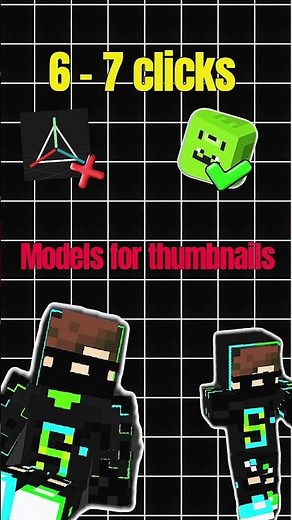 Minecraft Thumbnail Tutorial (Easiest Method) 😎 #minecraft #3dthumbnail #shorts