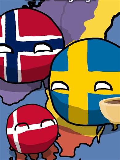 Welcome to Scandinavia - Norway, Sweden, Denmark #countryballs #scandinavia #meme #norway #sweden #denmark