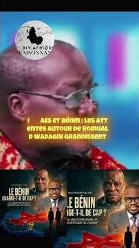 👉 AES and Benin: Expectations surrounding Romuald Wadagni are growing