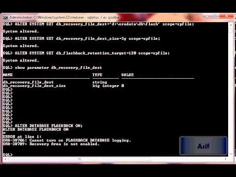 How To Configure Oracle Database in Flashback Mode