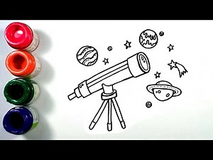 How to Draw a Telescope | Step-by-Step Drawing Tutorial