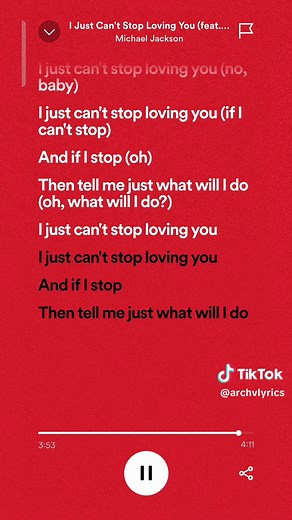 Michael Jackson - I Just Can't Stop Loving You